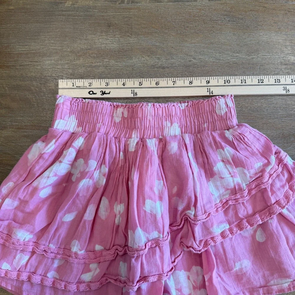 Abercrombie Kids Girls Pink Floral 2 Piece Set Skirt Top Size 9/10 Matching